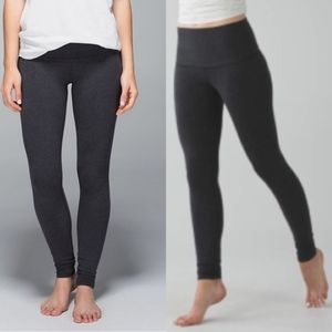 Lululemon heather greycotton highwaist WU Leggings